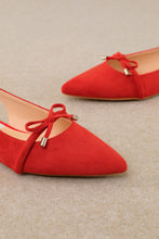 Load image into Gallery viewer, NEWEST ARRIVAL *PREORDER 11/19* Red Pointed Slingback Flats
