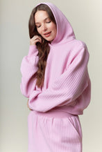Load image into Gallery viewer, NEWEST ARRIVAL Pink Quilted Hoodie Skort Set
