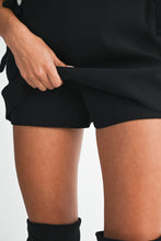 Load image into Gallery viewer, NEWEST ARRIVAL Black Mini Skort
