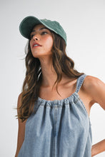 Load image into Gallery viewer, NEWEST ARRIVAL Denim Scoop Back Romper
