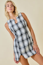 Load image into Gallery viewer, NEWEST ARRIVAL Black Plaid Tweed Dress
