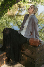Load image into Gallery viewer, NEWEST ARRIVAL Gray Horse Knit Sweater Cardigan
