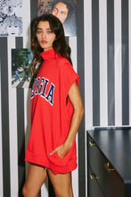 Load image into Gallery viewer, NEWEST ARRIVAL Red Georgia Oversized Muscle Top
