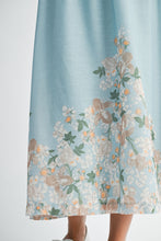 Load image into Gallery viewer, NEWEST ARRIVAL Blue Scallop Floral Midi Skirt Set
