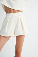 Load image into Gallery viewer, NEWEST ARRIVAL White Tweed Shorts Set
