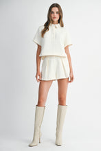 Load image into Gallery viewer, NEWEST ARRIVAL White Tweed Shorts Set
