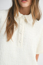 Load image into Gallery viewer, NEWEST ARRIVAL White Tweed Shorts Set
