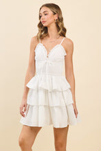 Load image into Gallery viewer, NEWEST ARRIVAL *PREORDER 4/1* White Ruffle Layered Dress
