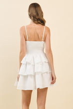 Load image into Gallery viewer, NEWEST ARRIVAL *PREORDER 4/1* White Ruffle Layered Dress
