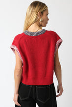 Load image into Gallery viewer, NEWEST ARRIVAL Red/Black Sweater Vest
