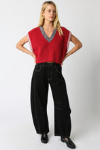 Load image into Gallery viewer, NEWEST ARRIVAL Red/Black Sweater Vest
