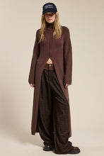 Load image into Gallery viewer, NEWEST ARRIVAL *ONLINE ONLY* Brown Long Front Split Turtleneck Dress
