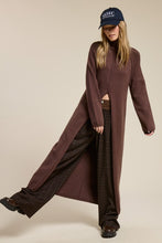 Load image into Gallery viewer, NEWEST ARRIVAL *ONLINE ONLY* Brown Long Front Split Turtleneck Dress
