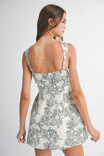Load image into Gallery viewer, LAST ONE Black Jacquard Floral Print Dress
