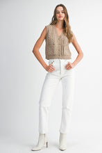 Load image into Gallery viewer, NEWEST ARRIVAL Knit Mocha Sleeveless Vest
