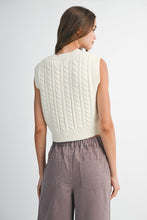 Load image into Gallery viewer, NEWEST ARRIVAL Ivory Knit Button Front Sleeveless Vest
