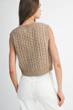 Load image into Gallery viewer, NEWEST ARRIVAL Knit Mocha Sleeveless Vest
