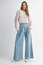 Load image into Gallery viewer, NEWEST ARRIVAL Denim High Waist Pintuck Wide Leg Jeans
