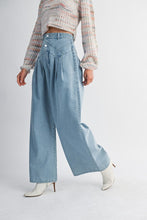 Load image into Gallery viewer, NEWEST ARRIVAL Denim High Waist Pintuck Wide Leg Jeans
