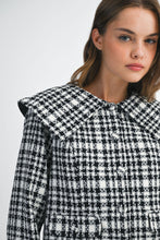 Load image into Gallery viewer, NEWEST ARRIVAL White/Black Tweed Skirt Set
