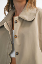 Load image into Gallery viewer, NEWEST ARRIVAL Taupe Extra Puff Sleeve Button Down Jacket
