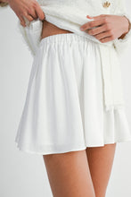 Load image into Gallery viewer, NEWEST ARRIVAL White Tweed Satin Mini Skirt Set
