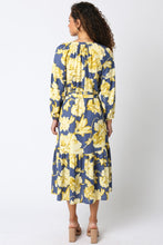 Load image into Gallery viewer, NEWEST ARRIVAL Yellow Gold Floral Midi Dress
