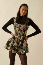 Load image into Gallery viewer, LAST SIZE FINAL SALE Floral Jacquard Ruffle Romper
