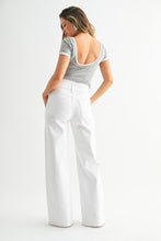 Load image into Gallery viewer, NEWEST ARRIVAL White Wide Leg Jeans
