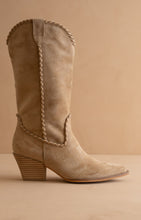 Load image into Gallery viewer, NEWEST ARRIVAL Almond Brown Shorter Whipstitch Western Boots
