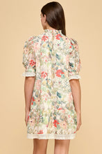 Load image into Gallery viewer, NEWEST ARRIVAL Cream Floral Lace Trim Babydoll Dress
