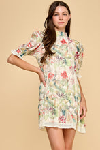 Load image into Gallery viewer, NEWEST ARRIVAL Cream Floral Lace Trim Babydoll Dress
