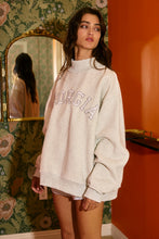 Load image into Gallery viewer, NEWEST ARRIVAL *PREORDER 12/23* Gray Georgia Embroidered Mock Neck Sweatshirt
