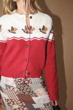 Load image into Gallery viewer, NEWEST ARRIVAL Red Cardigan Duck Sweater
