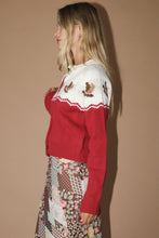 Load image into Gallery viewer, NEWEST ARRIVAL Red Cardigan Duck Sweater
