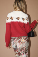 Load image into Gallery viewer, NEWEST ARRIVAL Red Cardigan Duck Sweater
