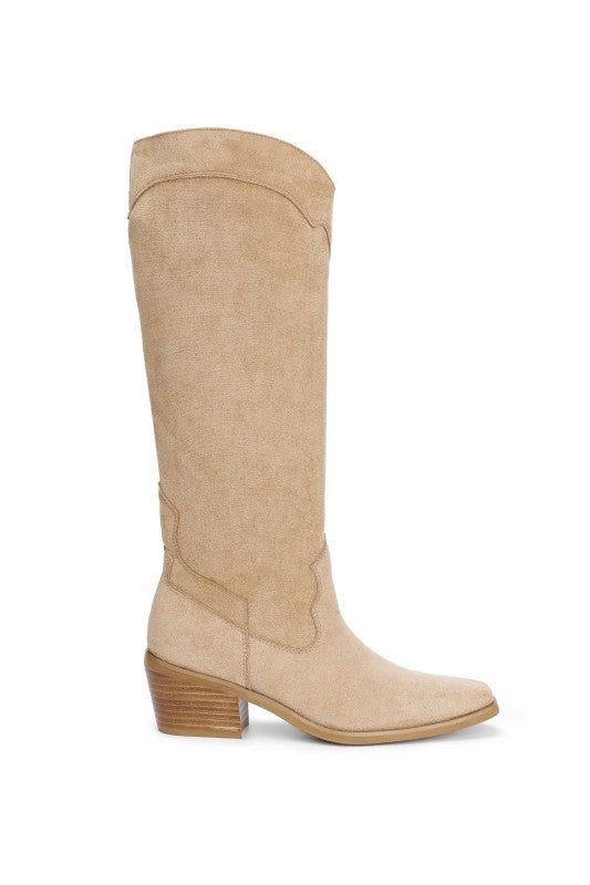 NEWEST ARRIVAL Beige Western Boots