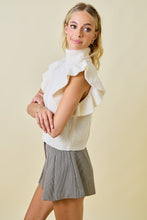 Load image into Gallery viewer, NEWEST ARRIVAL Off White Flutter Sleeve Chunky Turtleneck
