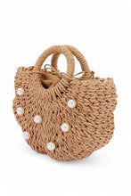 Load image into Gallery viewer, NEWEST ARRIVAL Summer Pearl Raffia Handbag
