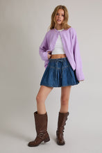 Load image into Gallery viewer, NEWEST ARRIVAL Lavender Oversized Cardigan
