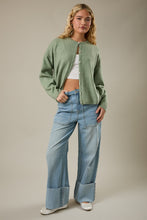 Load image into Gallery viewer, Sage Green Oversized Cardigan
