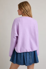 Load image into Gallery viewer, NEWEST ARRIVAL Lavender Oversized Cardigan

