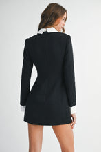 Load image into Gallery viewer, NEWEST ARRIVAL Black Tweed Collar Dress
