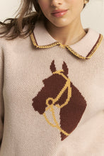 Load image into Gallery viewer, NEWEST ARRIVAL Taupe Horse Sweater
