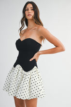 Load image into Gallery viewer, NEWEST ARRIVAL Strapless Polka Dot Bubble Mini Dress
