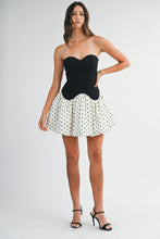 Load image into Gallery viewer, NEWEST ARRIVAL Strapless Polka Dot Bubble Mini Dress
