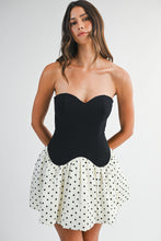 Load image into Gallery viewer, NEWEST ARRIVAL Strapless Polka Dot Bubble Mini Dress
