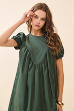 Load image into Gallery viewer, NEWEST ARRIVAL Hunter Green Babydoll Dress
