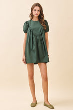 Load image into Gallery viewer, NEWEST ARRIVAL Hunter Green Babydoll Dress
