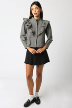 Load image into Gallery viewer, NEWEST ARRIVAL Black Gingham Ruffle Blouse
